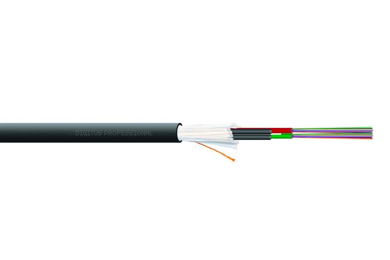 Cavo in fibra ottica universale DIGITUS con connettore SC 24 pin (2x12) SM9/125. Dca. LSOH. 1500N. nero-1