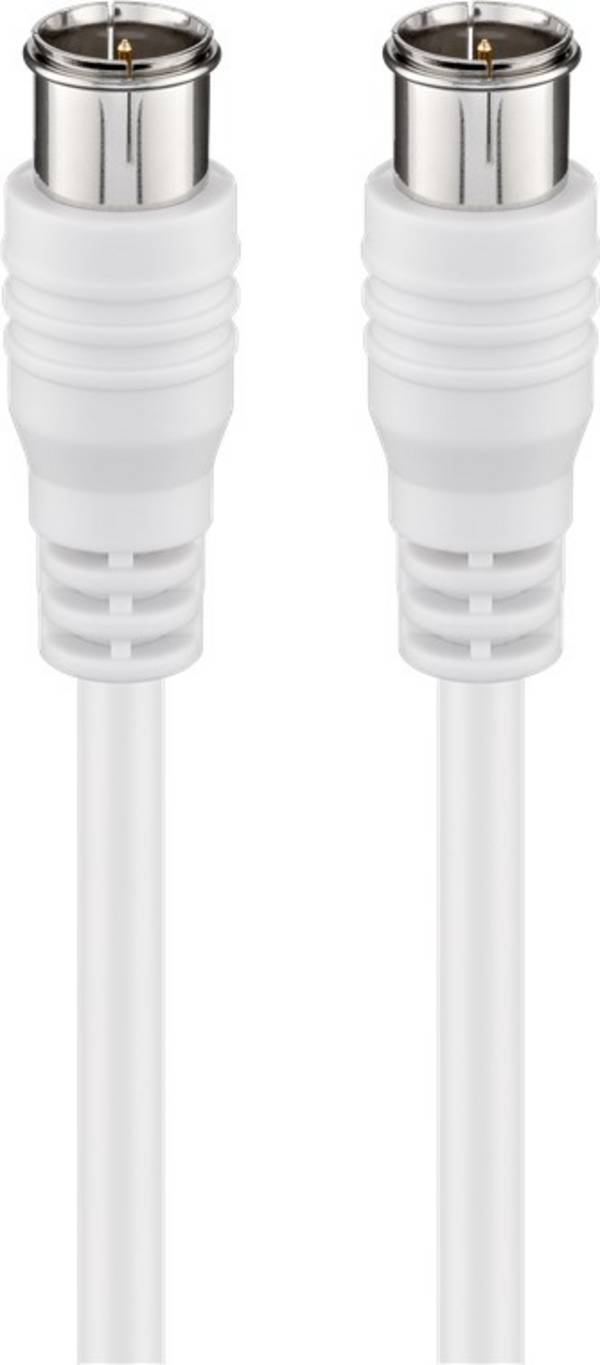 Goobay Cavo di collegamento F-Quick SAT (80 dB), doppia schermatura 2.5 m spina F (quick) > spina F (quick) (completamen