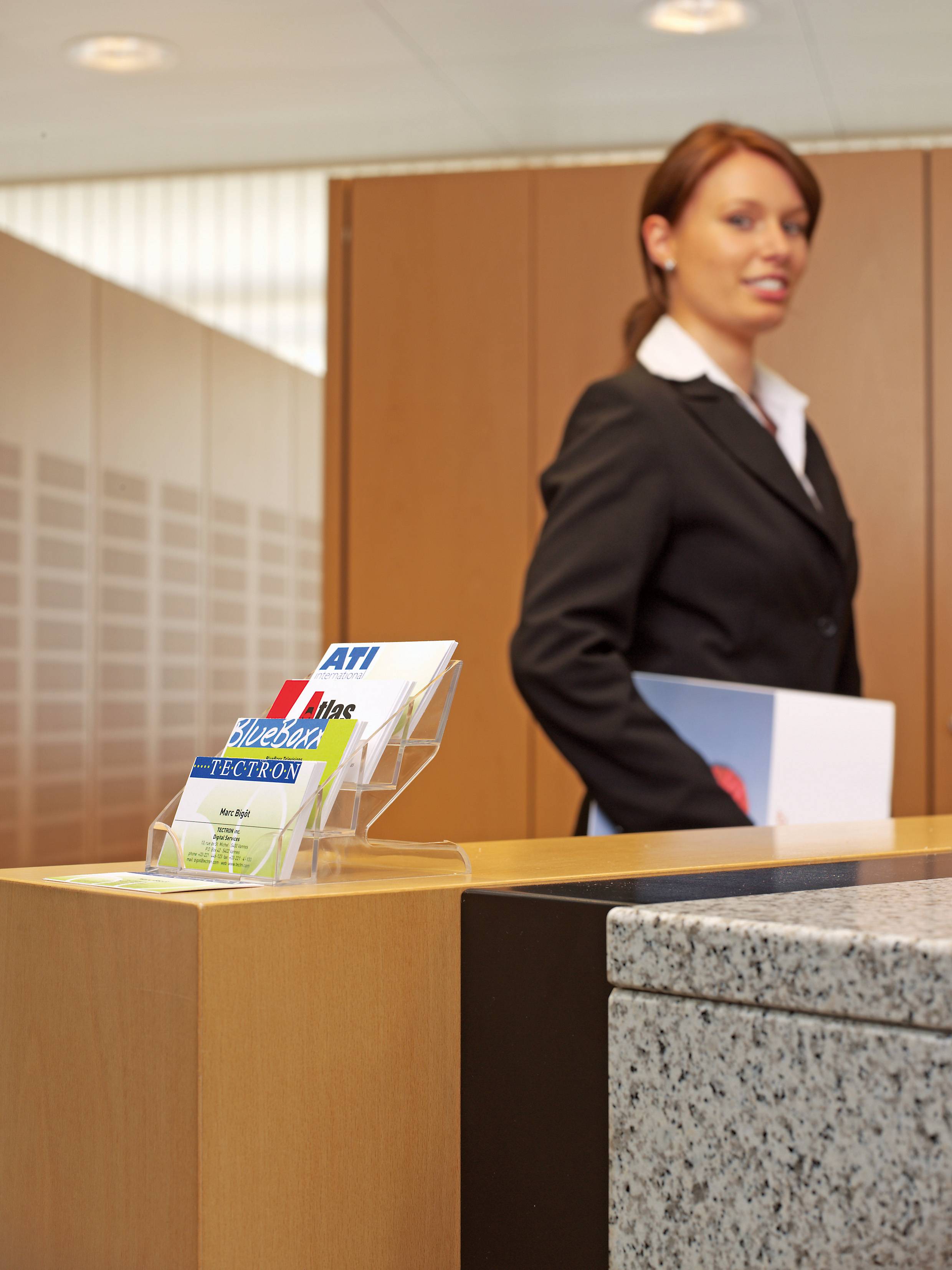 DURABLE Visitenkartenaufsteller BUSINESS CARD DISPLAY BOX 1 ST 243919-2