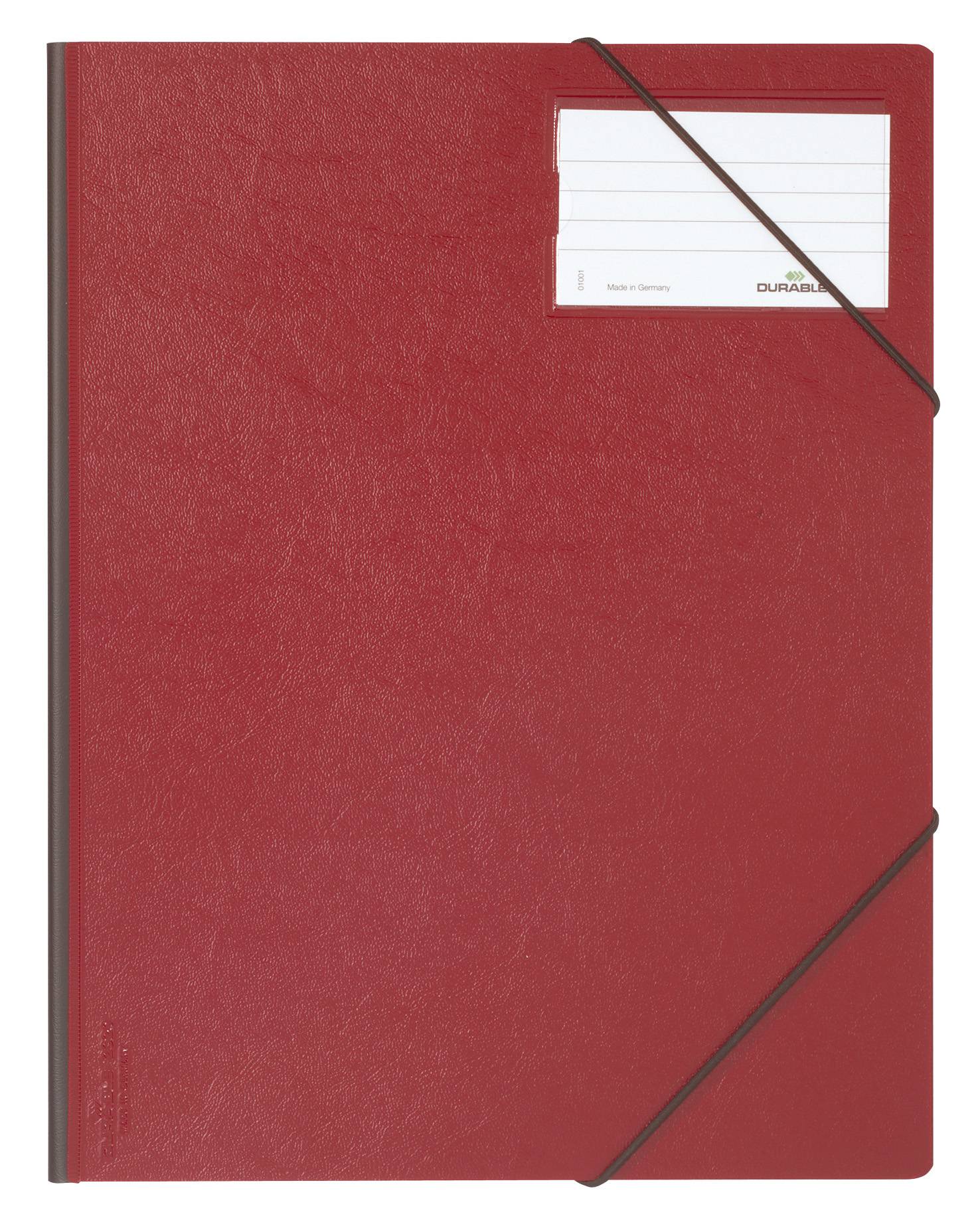 Morsetto angolare DURABLE Cartella con morsetto angolare DURABLE A4 rosso DIN A4 rosso-2