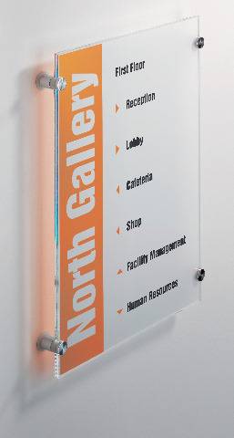 CRYSTAL SIGN 297 X 420 MM. TARGA PE-0