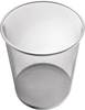 helit Papierkorb Mesh, aus Drahtmetall, 23 Liter, silber pulverbeschichtet, Durchmesser: 295 mm, Höhe: 345 mm - 1 Stück