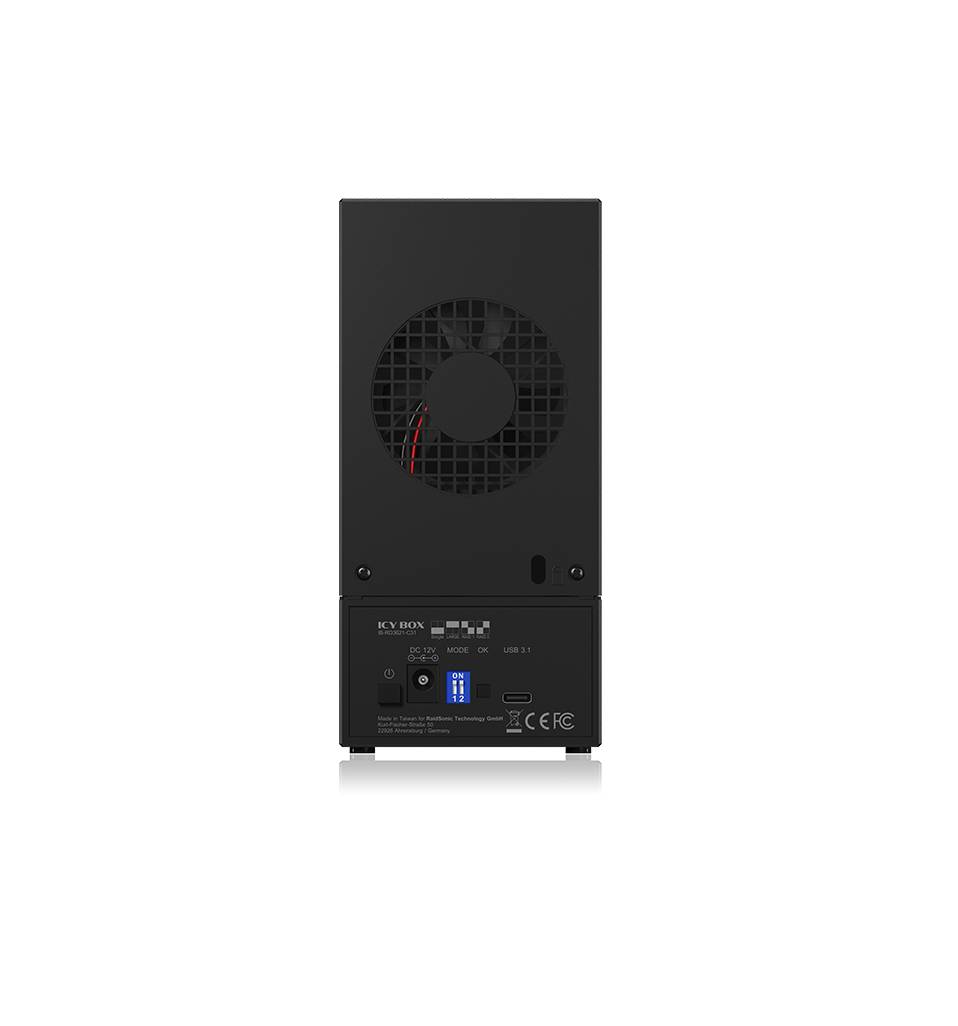 ICY BOX IB-RD3621-C31 array di dischi 0 TB Desktop Nero (ICY BOX IB-RD3621-C31 disk array 0 TB)-2