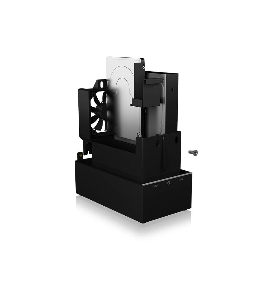 ICY BOX IB-RD3621-C31 array di dischi 0 TB Desktop Nero (ICY BOX IB-RD3621-C31 disk array 0 TB)-4