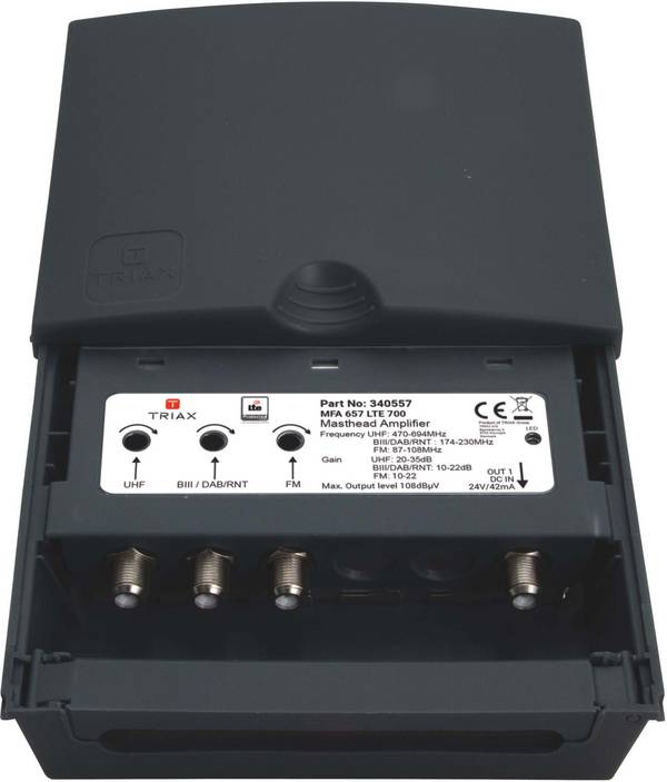 Triax MFA657 amplificatore di segnale TV 470 - 694 MHz (Triax MFA 657)