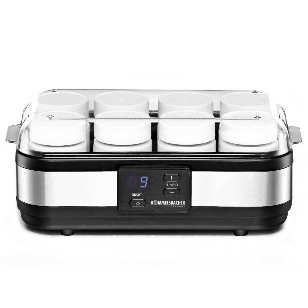 Rommelsbacher JG 40 - Joghurtbereiter - 1.2 Liter - 40 W - Edelstahl/Schwarz-0