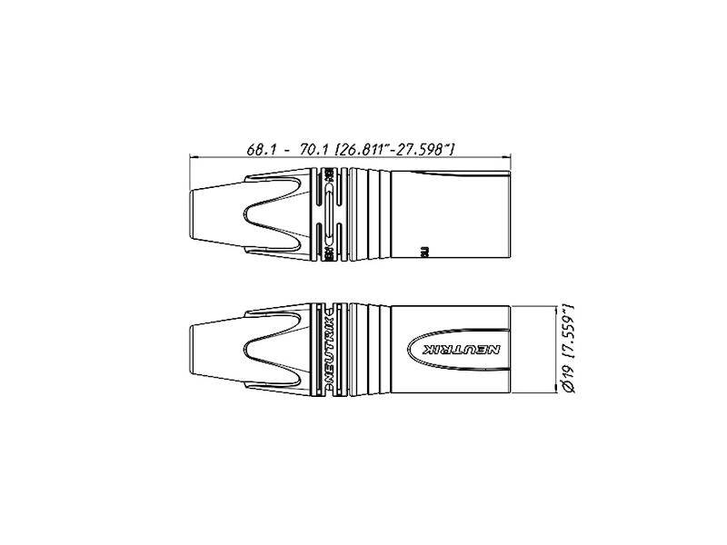 Connettore XLR 3 Poli Maschio Volante-1