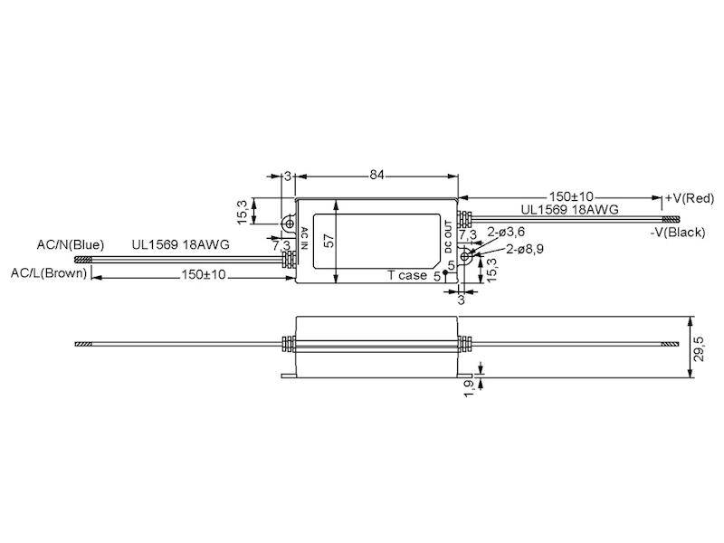 APC-25-700 - Mean Well - Alimentatore LED a Corrente Costante CC - IP42 - 25W 700mA-1