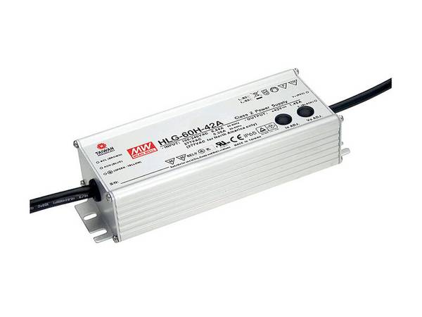 HLG-60H-20A - Mean Well Alimentatore LED 60 W Tensione Costante 20V - Dimmerabile IP65