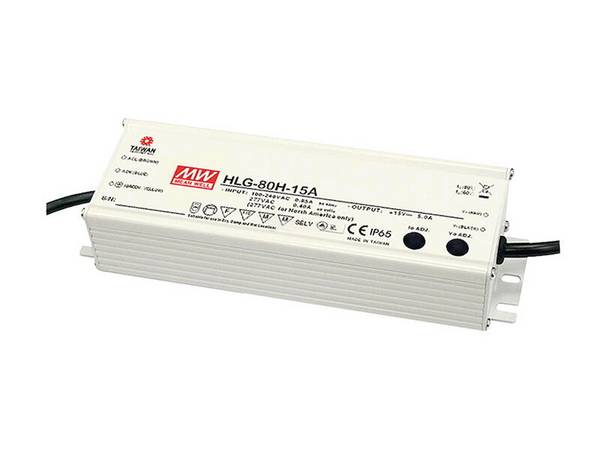 HLG-80H-24B Meanwell - Alimentatore LED 80W - Tensione Costante CV Corrente Costante CC 24V - Dimmerabile