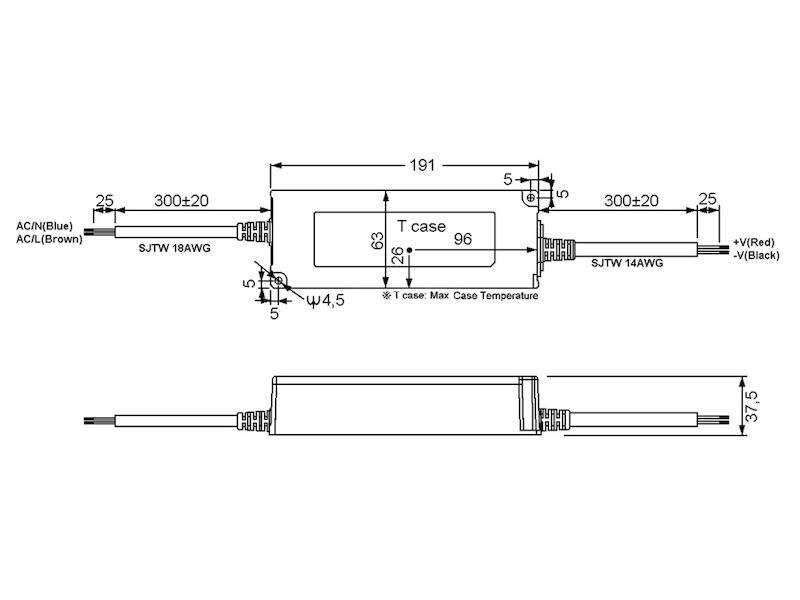 LPV-150-15 - Alimentatore LED Mean Well Tensione Costante - 150W - 15V - IP67-1