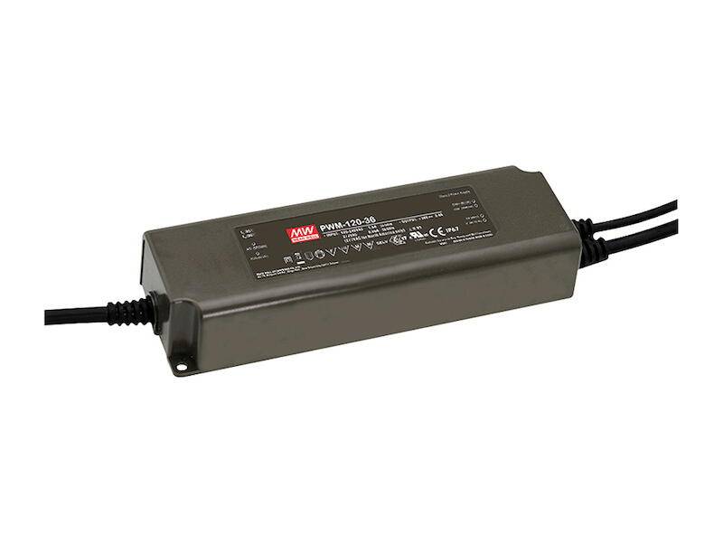 PWM-120-24 - Mean Well - Alimentatore LED 120W - Tensione Costante CV - Dimmerabile PWM - Tensione 24V,-0
