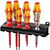Wera 160 i/7 Rack VDE Kit cacciaviti 7 parti Taglio, Croce Phillips