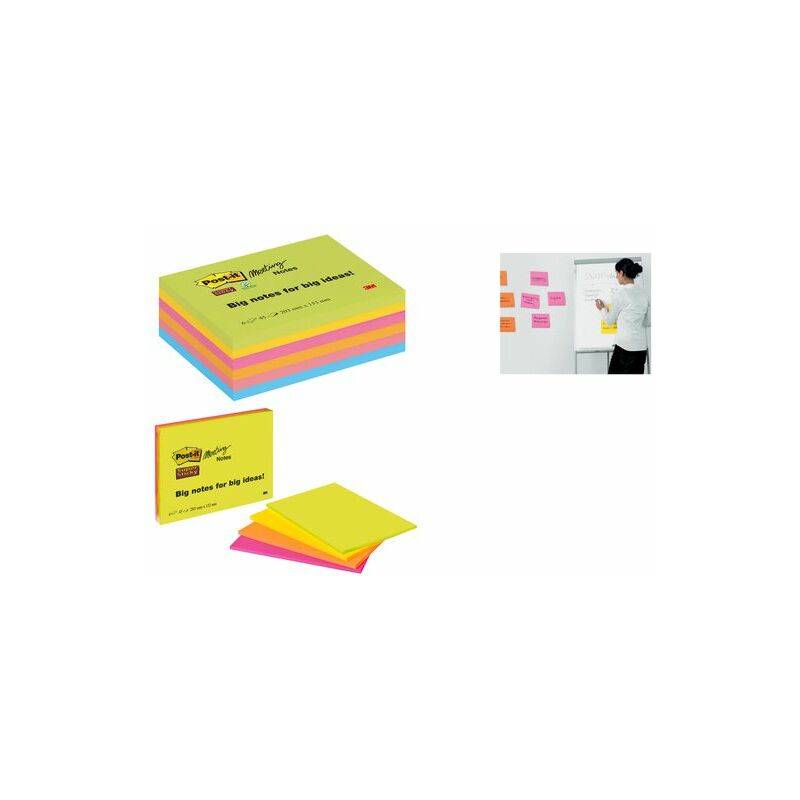 3M 86456SSEU pouch autoadesiva Rettangolo Multicolore 45 fogli Autoadesivo
