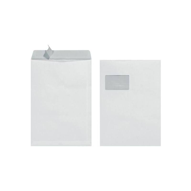 herlitz Versandtasche, DIN C4, mit Fenster, weiß, Inhalt: 25 Stück-0