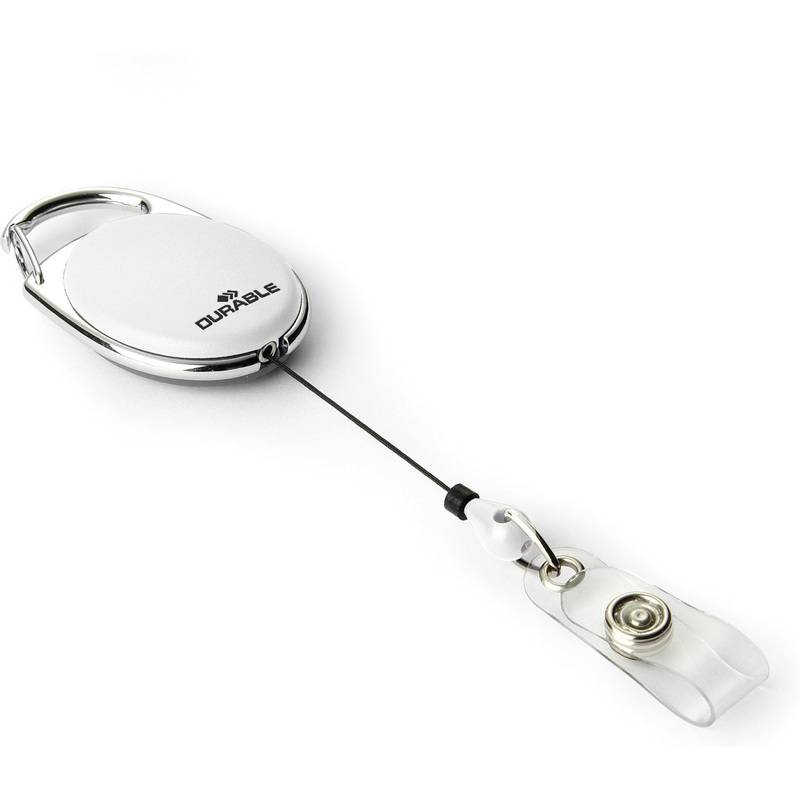 Cordoncino con Meccanismo a Chiocciola Yo-Yo Style Durable - 80 cm - 8324-02 (Bianco Conf. 10)-0