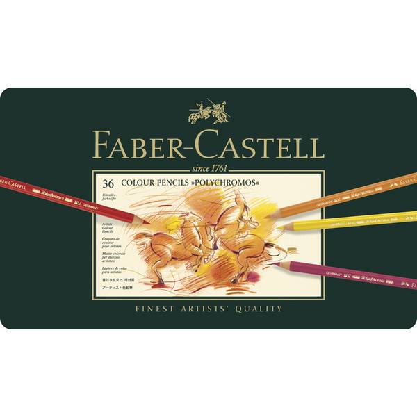 Faber-Castell 110036 set da regalo penna e matita (Faber-Castell Polychromos - farvet bly)