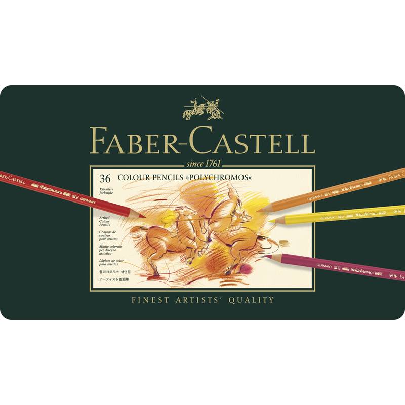 Faber-Castell 110036 set da regalo penna e matita (Faber-Castell Polychromos - farvet bly)-0