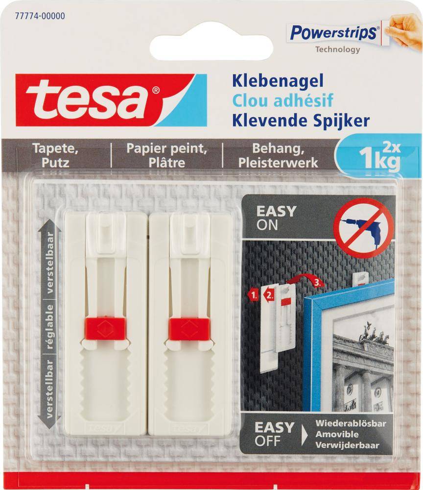 Tesa Powerstripes Glübenägel 2,4 cm x 4,5 cm bianco-0