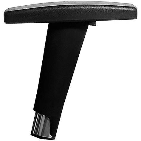 Topstar Armlehnen Modell Typ "T2", 1 Paar, schwarz höhenverstellbar mit Softpad-Armauflage, Schaft chrom (7090 CHR)-0
