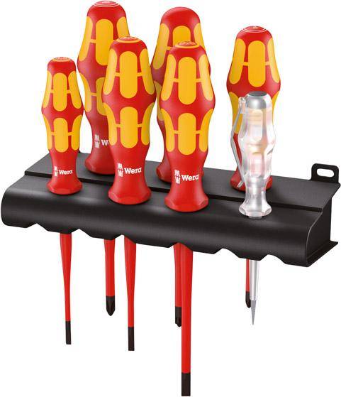 Wera Kraftform Plus - Serie 100 VDE 160 iS/7 Rack - Schraubendrehersatz - 7 Stücke - isoliert (05006480001)-0
