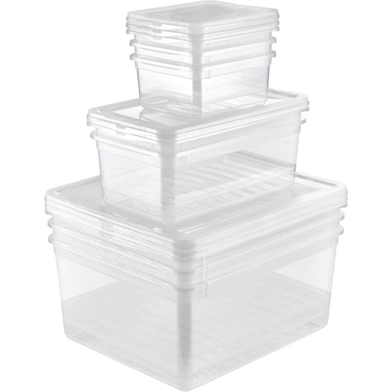 keeeper Aufbewahrungsboxen-Set "bea", 8-teilig, PP Deckel mit Air-Control-System zur Belüftung der Boxen, - 1 Stück (300-0