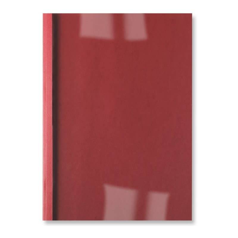 GBC Copertine rilegatura termica LeatherGrain 1,5 mm rosse (100) [IB451201]-0