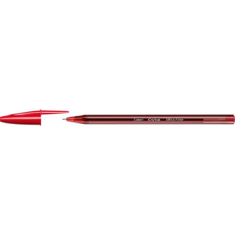 Penna a Sfera Cristal Exact Bic - 0,7 mm - 992604 (Rosso Conf. 20)-0
