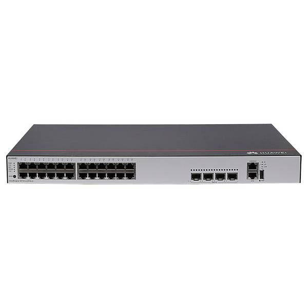 Huawei CloudEngine S5735-L24P4X-A - Switch - L3 - gestito - 24 x 10/100/1000 (PoE)  4 x 10 Gigabit SFP (Uplink) - montab
