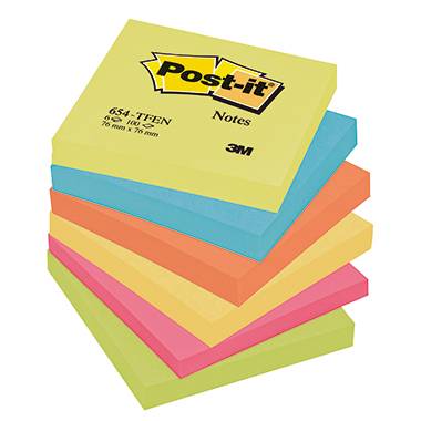 Note adesive di raccolta attivo post-it® 7,6 x 7,6 cm-0