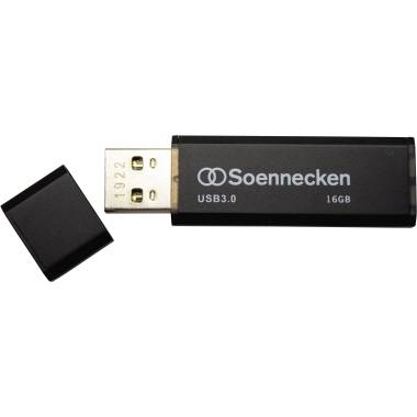 Soennecken USB-Stick 71617 3.0 16GB schwarz/silber (71617)-3
