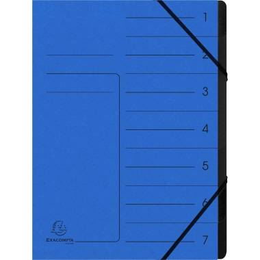 Cartella classificatore Exacompta Cartella classificatore Exacompta A4,bu,7fold. DIN A4 7 volte blu-4