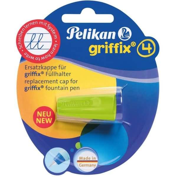 Pelikan griffix Ersatz-Drehkappe, für Füllhalter griffix neuer Drehverschluss mit Gewinde, farbig sortiert in - 6 Stück-0