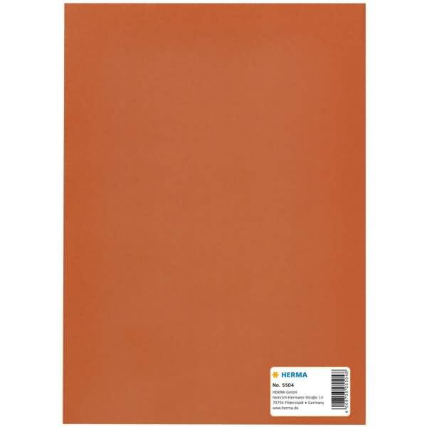 HERMA Heftschoner Recycling, DIN A5, aus Papier, orange mit Beschriftungsetikett, 100 % Altpapier - 25 Stück (5504)-1