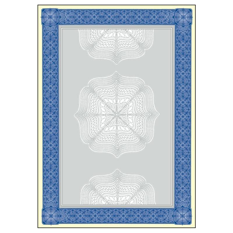 Sigel Design Paper Securities blue - Securities Blue - A4 (210 x 297 mm) - 185 g/m² - 20 Blatt Motiv-Papier-0