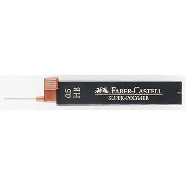 FABER-CASTELL 9065 pacchetto di 12 miniere super polimeriche per 0,5 Hb Resistente alle porte e morbide-0