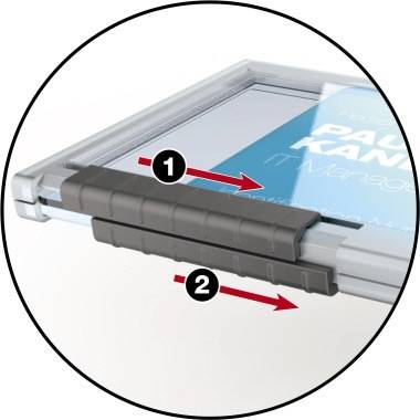 DURABLE Ausweishalter PUSHBOX für 2 Karten 1 Pg. à 10 Stück 892119-2