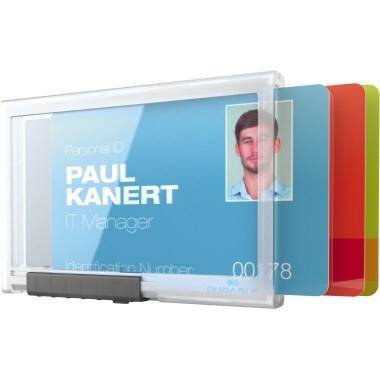 DURABLE Ausweishalter PUSHBOX für 3 Karten 1 Pg. à 10 Stück 892019-2