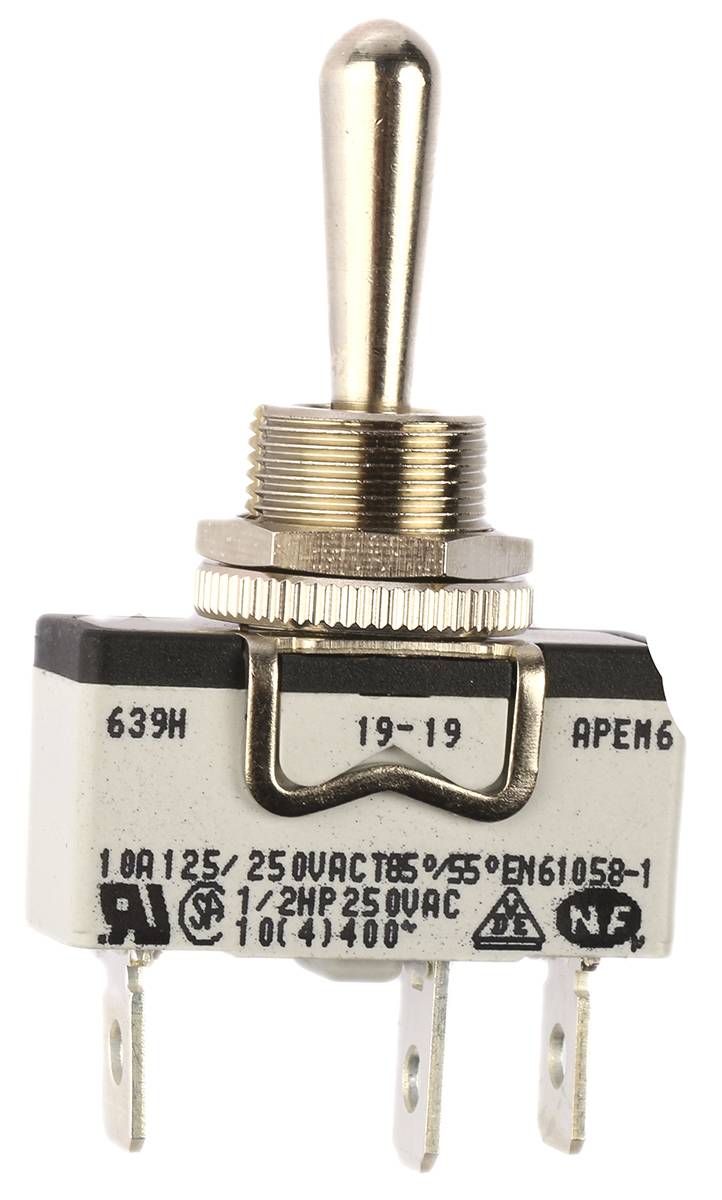 657H/2 On / Off / On APEM APEM Interruttore a levetta 250 V/AC 10 A 3 x 