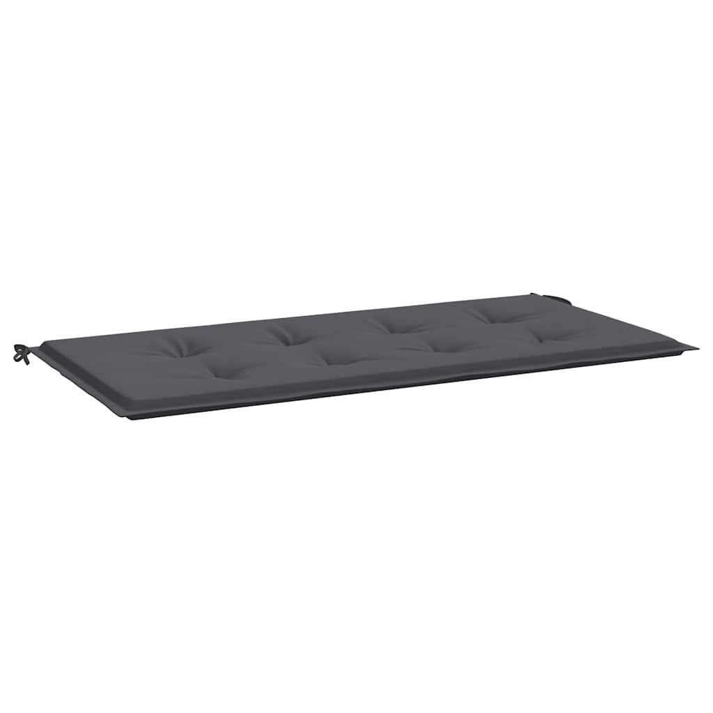 Cuscino per Panca Antracite 100x50x3 cm in Tessuto Oxford-0