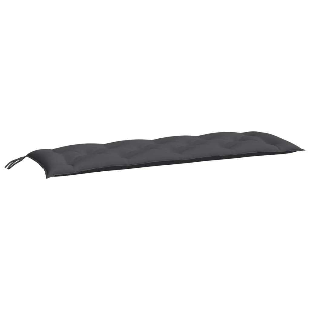 Cuscino per Panca Antracite 150x50x7 cm in Tessuto Oxford-0