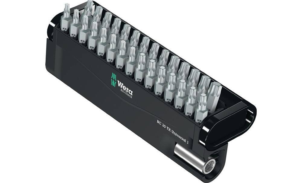 Wera Bit-Check 30 TX Universal 1 - Schraubenziehersatz - 30 Stücke - torx, hex - T10, T15, T20, T25, T30, T40, H1/4" - L