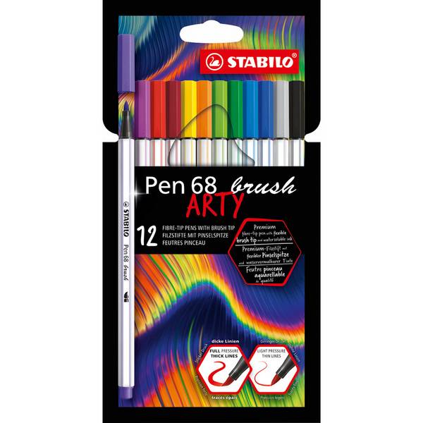 AST12 PEN 68 BRUSH WLT ARTY