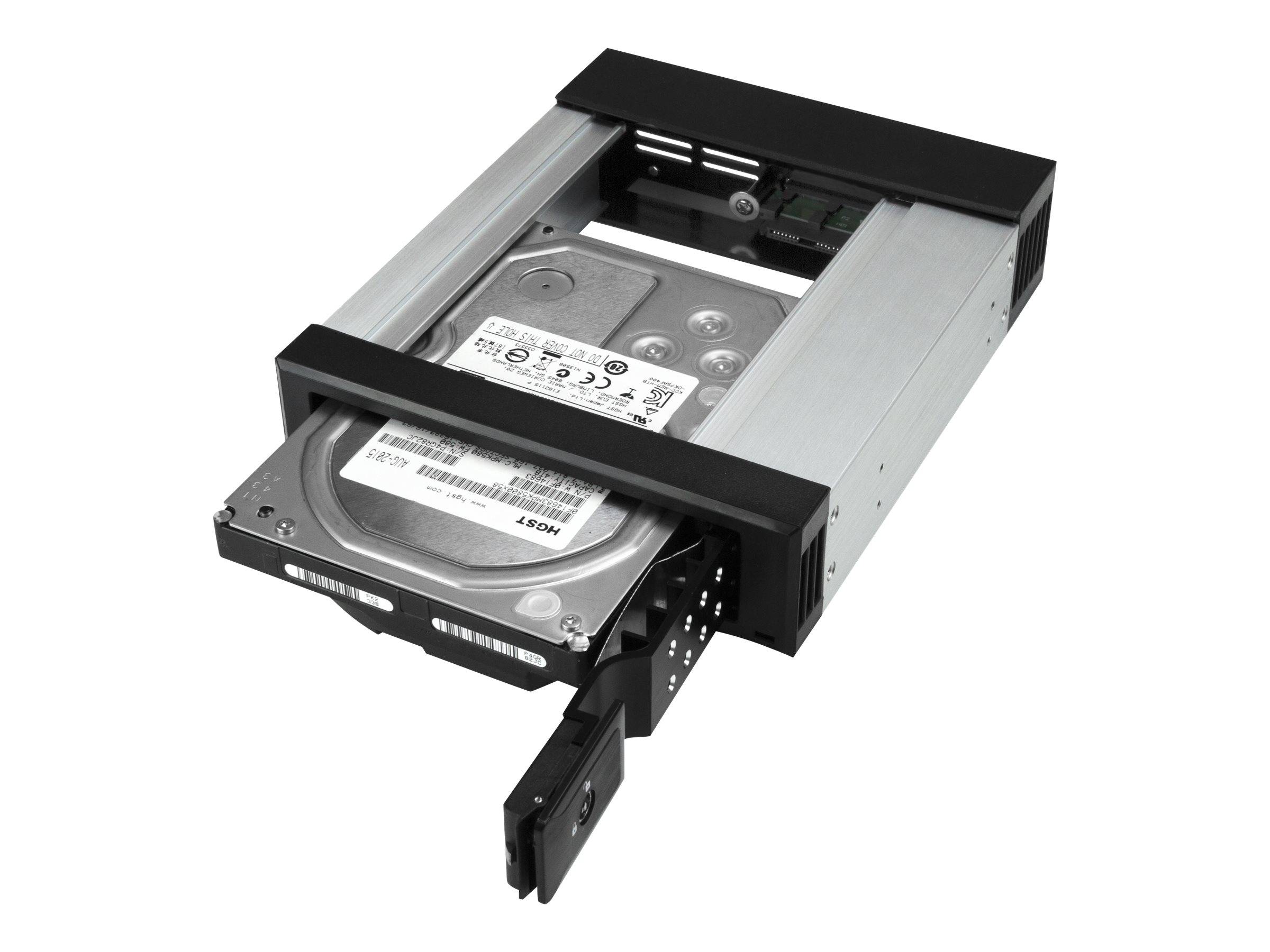 StarTech.com Modulo Hot Swap per Disco Rigido da 5,25 a 3,25 - per Dischi SATA/SAS da 3,5 - Trayless - Allumunio (5.25 T