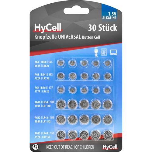 HyCell 5015473 Haushaltsbatterie Einwegbatterie LR41 Alkali (5015473)-0