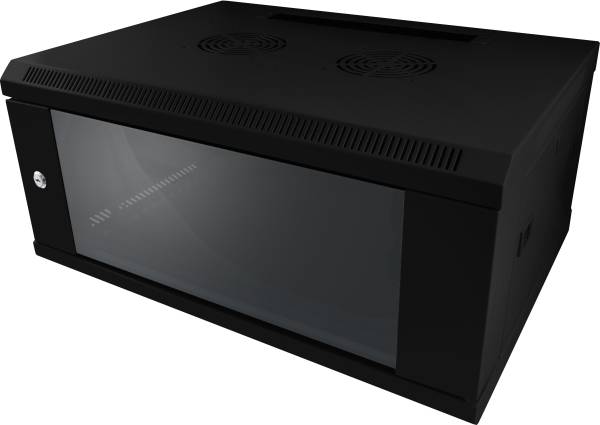 Custodia da parete ALLNET 19" 4HE L600 / P600mm 1 pezzo *nero* Serie SMC-0