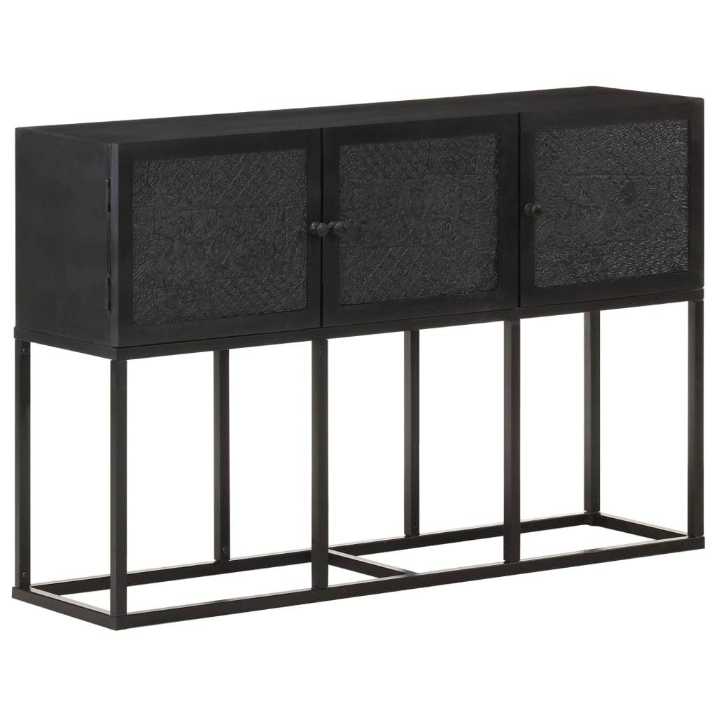 Credenza 115x30x76 cm in Legno Massello di Mango-0
