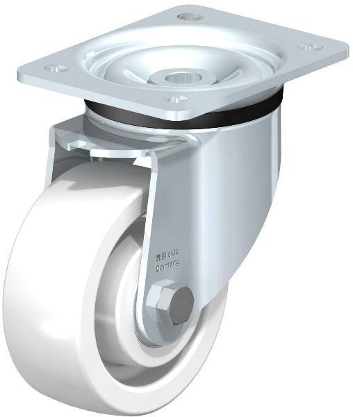 Scala In Ferro Per Esterno 4 Ruote Girevoli In Poliuretano 6x2 Pollici Con Mozzo In Acciaio - Portata 1200 Libbre L'una Ruote Industriali Per Carrello - Foto 10