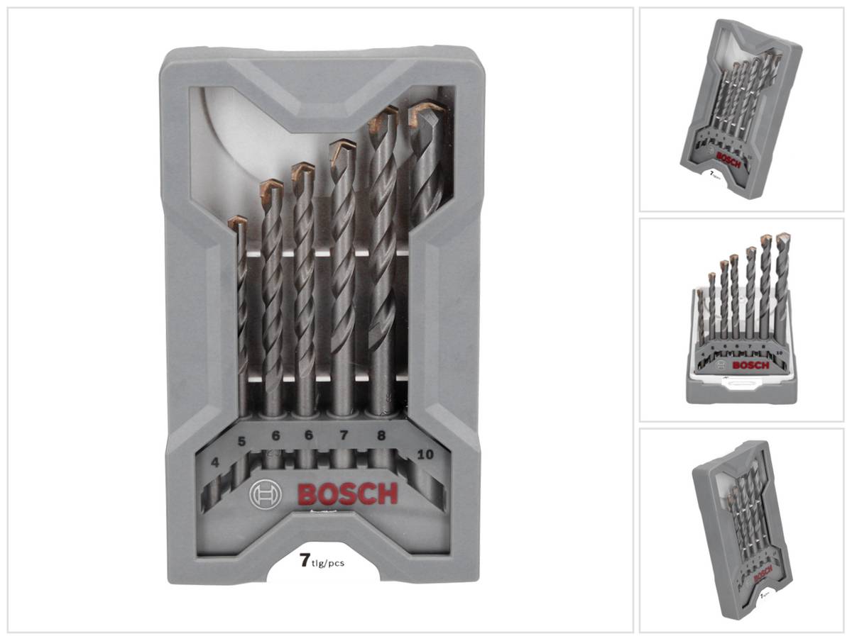 2607017082 - Set di punte per calcestruzzo CYL-3 da 7 pz. 4- 5- 6- 6- 7- 8- 10 mm-0