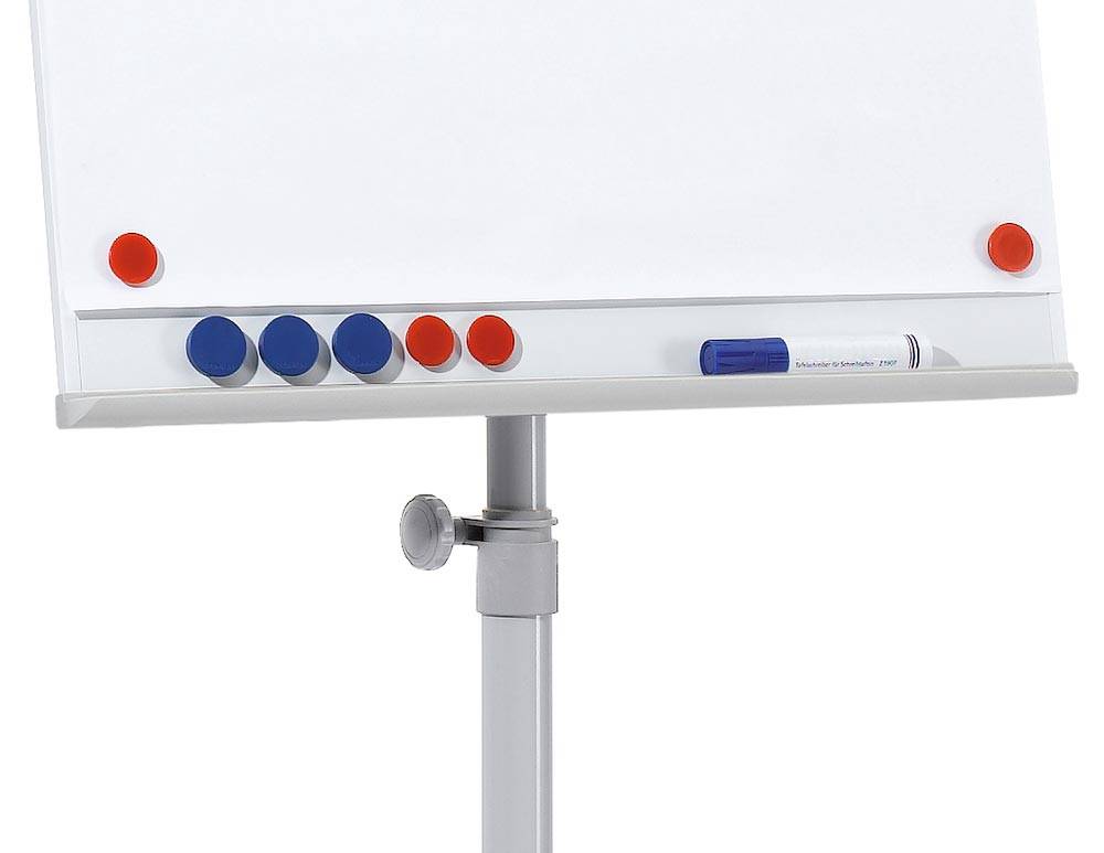 FRANKEN Flipchart X-tra! Line Mobil, höhenverstellbar bis zu einer Gesamthöhe von 2.000 mm, mit Blockhalter (EL-FC31)-1